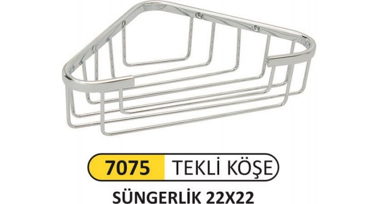 SÜNGERLİK TEKLİ AÇIK 22X22 PİRİNÇ 7075